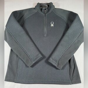Spyder Black Knit Pullover Large